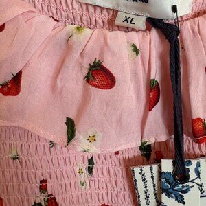 Romantic Summer Strawberry Ruffle Dress by Jessakae